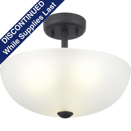 Progress Lighting Three-Light 15" Semi-Flush Convertible Glass Dome P350133-143